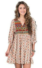 Printed Baby Doll Tunic Dress