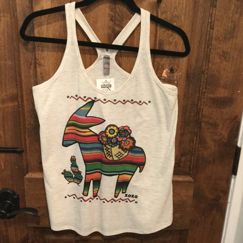 Serape burro tank