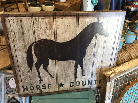 Horse Country box sign